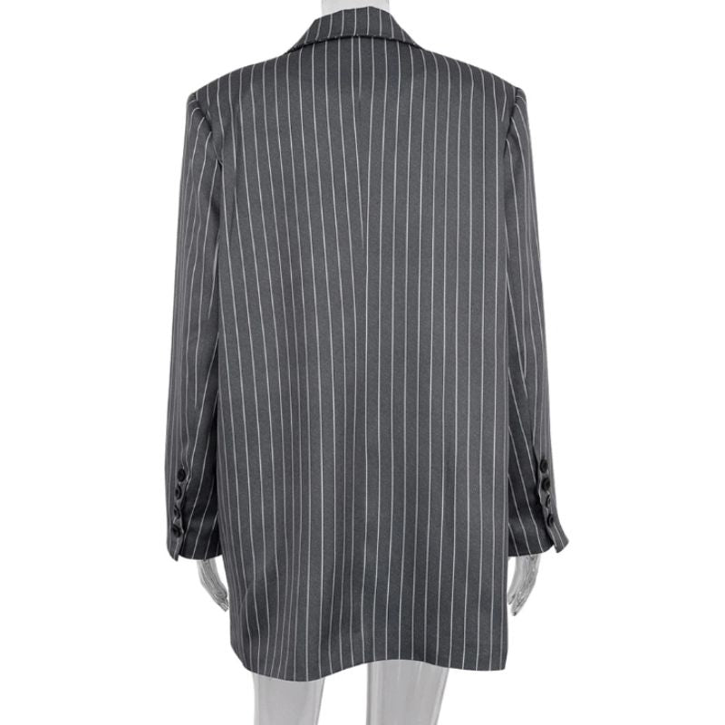 Diana - Pinstripe Blazer och Kjol Set