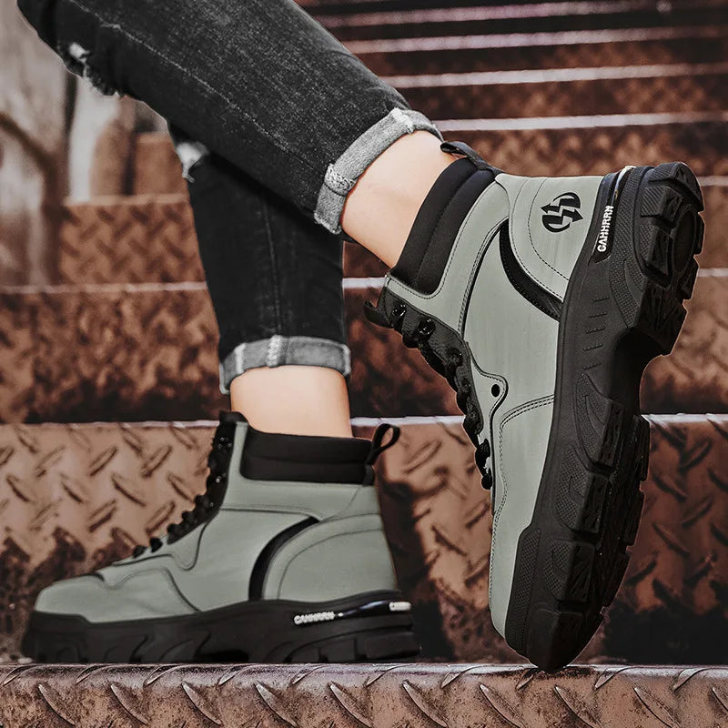 Jade - Robusta high-top sneakers med profilerad sula